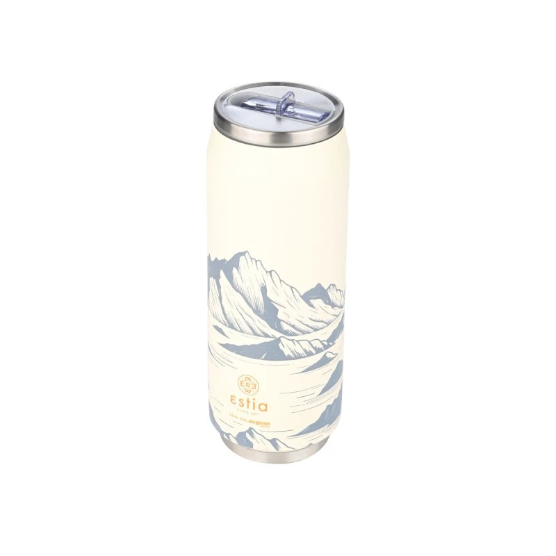 INSULATED BOTTLE TRAVEL CUP SAVE THE AEGEAN 500ml ALPINE ESSENCE