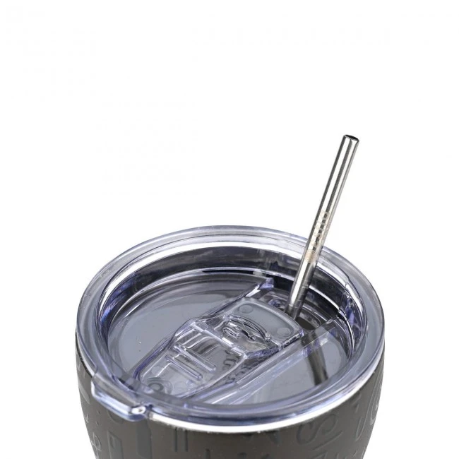 INSULATED COFFEE MUG SAVE THE AEGEAN 350ml NOIR ECHO