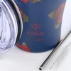 INSULATED COFFEE MUG SAVE THE AEGEAN 350ml ELECTRIC ROSES