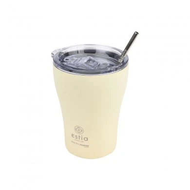 INSULATED COFFEE MUG SAVE THE AEGEAN 350ml LILY WHITE