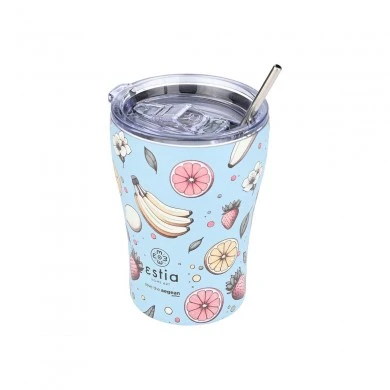 INSULATED COFFEE MUG SAVE THE AEGEAN 350ml SUBDUED HARVEST