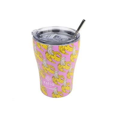 INSULATED COFFEE MUG SAVE THE AEGEAN 350ml BANANA SWIRL