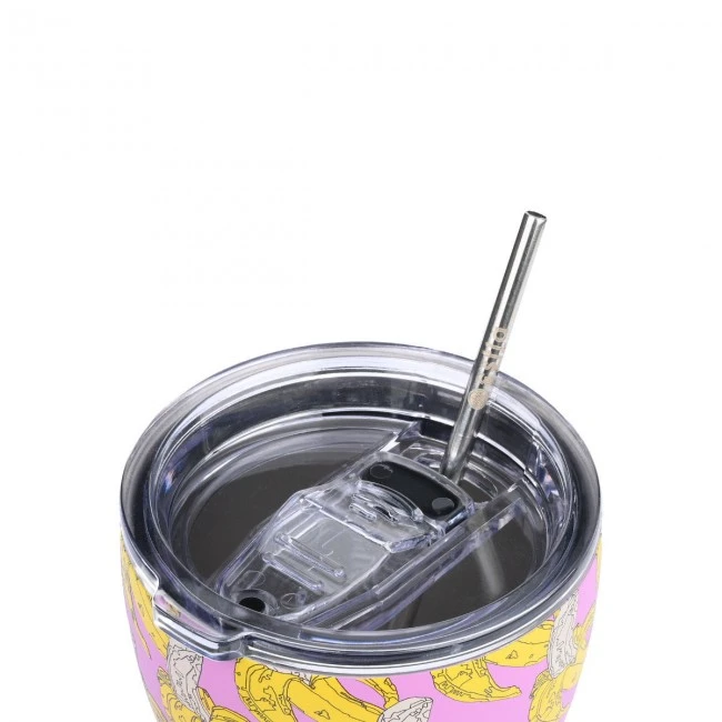 INSULATED COFFEE MUG SAVE THE AEGEAN 350ml BANANA SWIRL