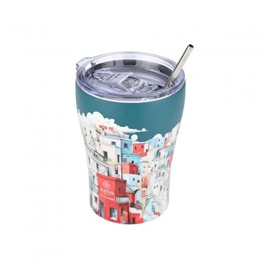 INSULATED COFFEE MUG SAVE THE AEGEAN 350ml URBAN MYTHOS