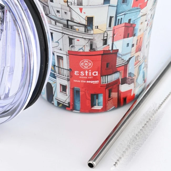 INSULATED COFFEE MUG SAVE THE AEGEAN 350ml URBAN MYTHOS