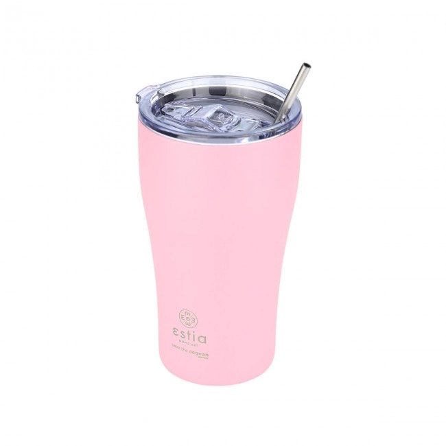 ESTIA ΘΕΡΜΟΣ COFFEE MUG SAVE THE AEGEAN 500ml BLOSSOM ROSE