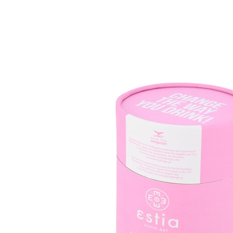 INSULATED COFFEE MUG SAVE THE AEGEAN 500ml BLOSSOM ROSE