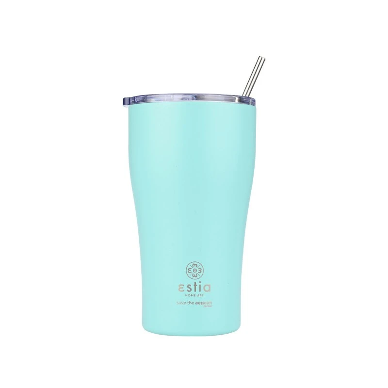 INSULATED COFFEE MUG SAVE THE AEGEAN 500ml BERMUDA GREEN