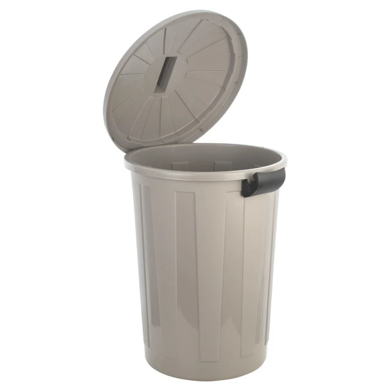 ESTIA ΚΑΔΟΣ ΑΠΟΡΡΙΜΑΤΩΝ OUTBIN ΕΞΩΤΕΡΙΚΟΥ ΧΩΡΟΥ ΠΛΑΣΤΙΚΟΣ ΜΕ ΚΑΠΑΚΙ 60lt ΓΚΡΙ