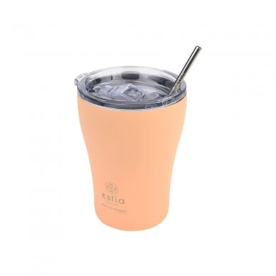 INSULATED COFFEE MUG SAVE THE AEGEAN 350ml PEACH FUZZ