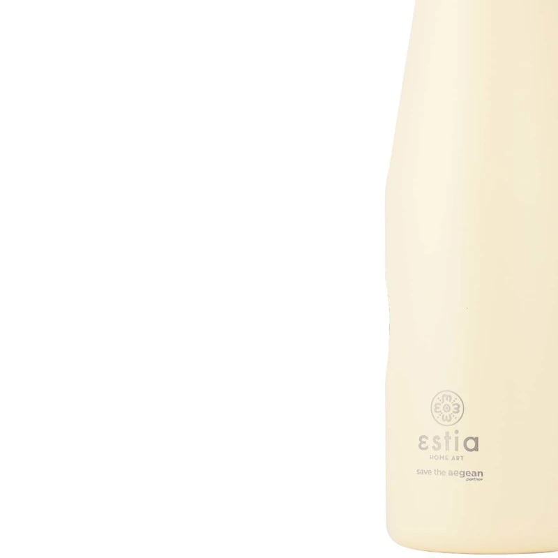 ESTIA ΘΕΡΜΟΣ TRAVEL FLASK SAVE THE AEGEAN 500ml LILY WHITE