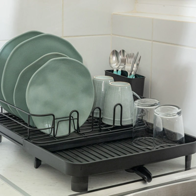 DISH RACK EXTENADABLE METALLIC BLACK