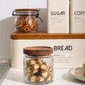 STORAGE CONTAINER ALLURE GLASS 500ml 11X10cm EMBOSSED