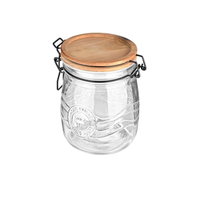 ESTIA ΔΟΧΕΙΟ ΑΠΟΘΗΚΕΥΣΗΣ ALLURE ΓΥΑΛΙΝΟ 750ml ΜΕ ΚΛΙΠ ΚΑΠΑΚΙ