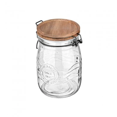 STORAGE CONTAINER ALLURE GLASS 1000ml WITH CLIP LID