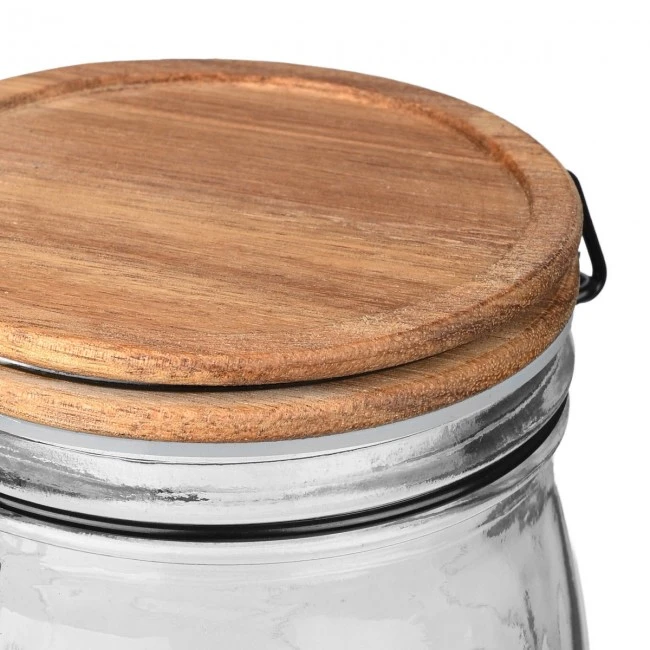 STORAGE CONTAINER ALLURE GLASS 1000ml WITH CLIP LID