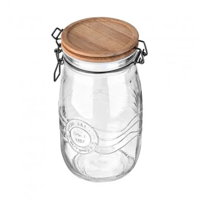 STORAGE CONTAINER ALLURE GLASS 1500ml WITH CLIP LID