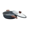 SHALLOW CASSEROLE STONE NON-STICK CAST ALUMINUM 28cm 4.2lt