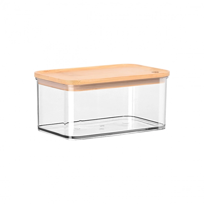 ESTIA ΔΟΧΕΙΟ ΑΠΟΘΗΚΕΥΣΗΣ BAMBOO ESSENTIALS ΠΛΑΣΤΙΚΟ 750ml ΣΤΟΙΒΑΖΟΜΕΝΟ
