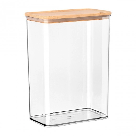 ESTIA ΔΟΧΕΙΟ ΑΠΟΘΗΚΕΥΣΗΣ BAMBOO ESSENTIALS ΠΛΑΣΤΙΚΟ 2500ml ΣΤΟΙΒΑΖΟΜΕΝΟ
