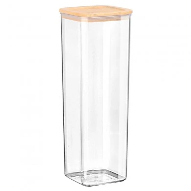STORAGE CONTAINER BAMBOO ESSENTIALS PLASTIC 1700ml STACKABLE