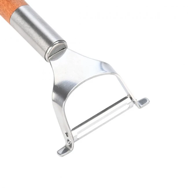 PEELER ALLURE STAINLESS STEEL WITH WOODEN HANDLE