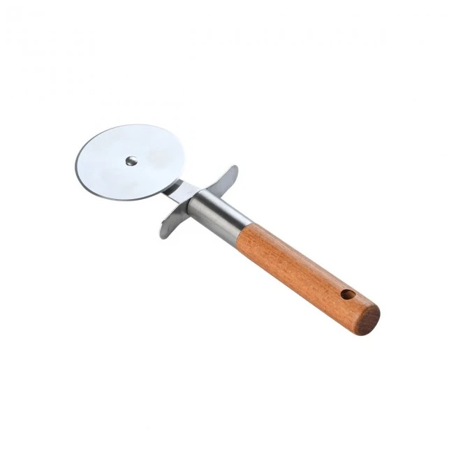 PIZZA CUTTER WHEEL ALLURE STAINLESS STEEL WITH WOODEN HANDLE