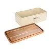BREAD BOX ALLURE METALLIC 42X23X13cm IVORY