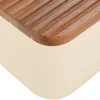 BREAD BOX ALLURE METALLIC 42X23X13cm IVORY