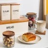 BREAD BOX ALLURE METALLIC 42X23X13cm IVORY