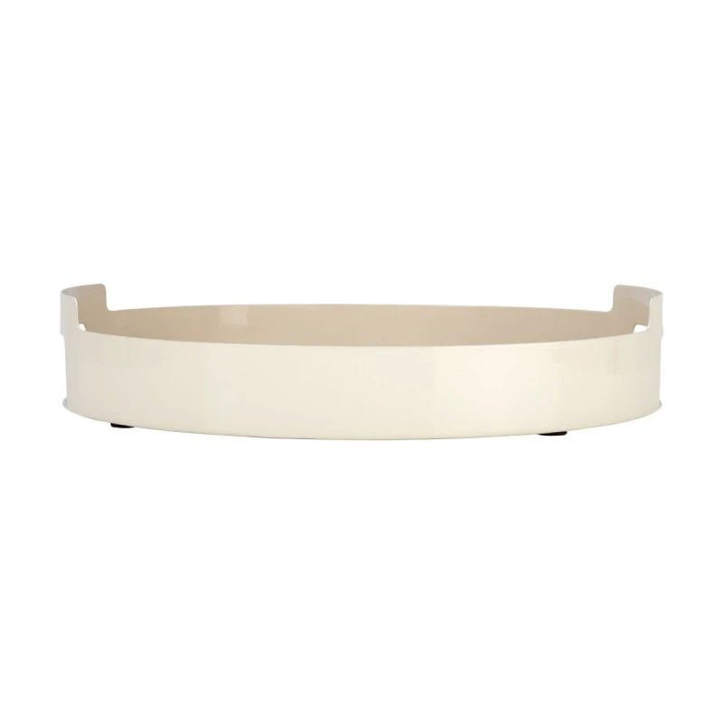 SERVING PLATE ALLURE METALLIC IVORY