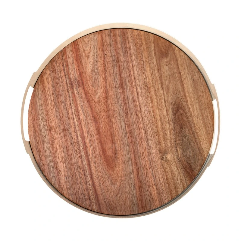 SERVING PLATE ALLURE METALLIC IVORY