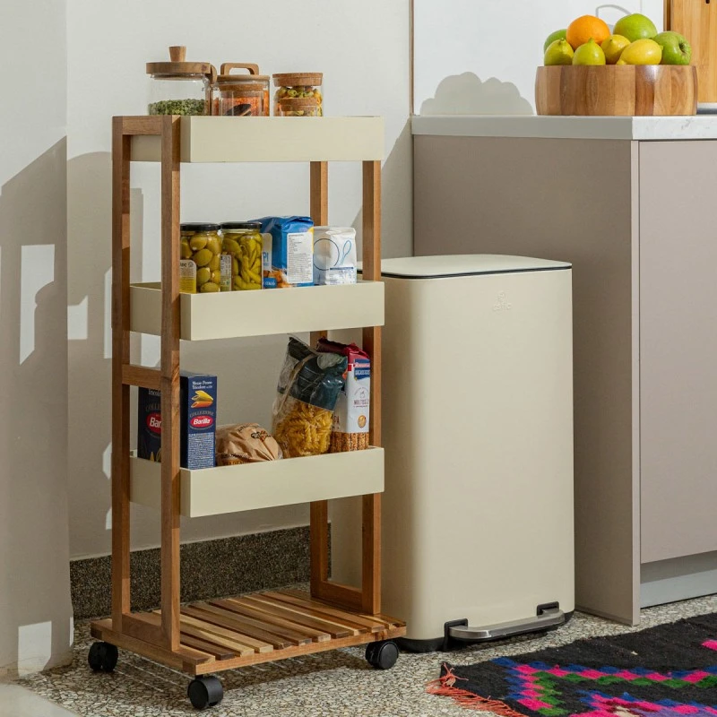 ORGANIZATION TROLLEY ALLURE 4-TIER IVORY