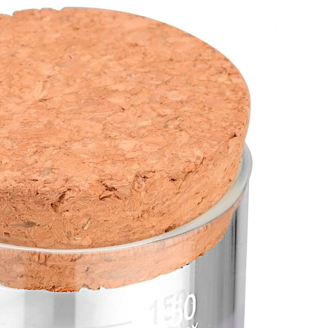 STORAGE CONTAINER GLASS 150ml WITH CORK LID