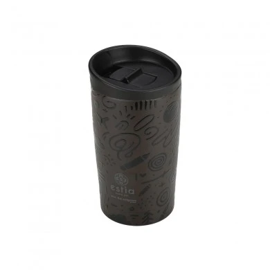 INSULATED TRAVEL MUG SAVE THE AEGEAN 350ml NOIR ECHO