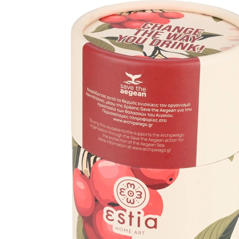 INSULATED TRAVEL MUG SAVE THE AEGEAN 350ml SAKURA WHISPER