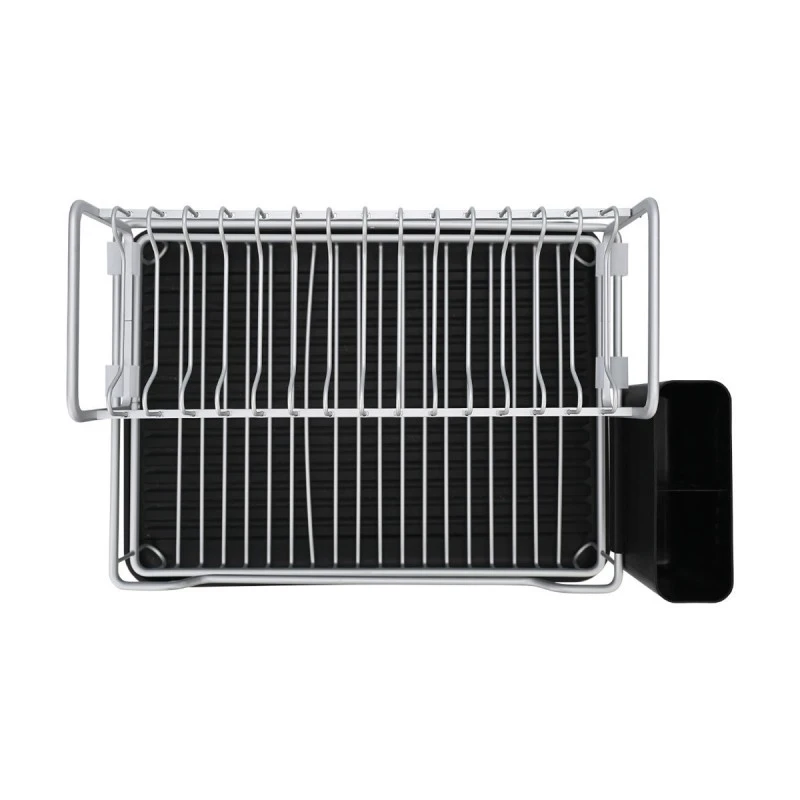 DISH RACK 2-TIER ALUMINIUM WITH PLASTIC PLATE