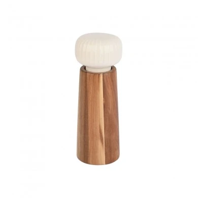 SALT/PEPPER MILL ALLURE CERAMIC 6x17cm WHITE