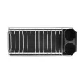 DISH RACK ALUMINUM 40x19x12cm WITH BLACK TRAY