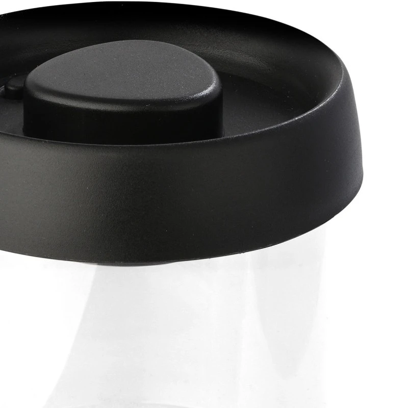 ESTIA ΔΟΧΕΙΟ ΑΠΟΘΗΚΕΥΣΗΣ ΚΕΝΟΥ ΑΕΡΟΣ ΓΥΑΛΙΝΟ 450ml ΜΕ ΚΑΠΑΚΙ ΜΑΥΡΟ