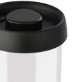 ESTIA ΔΟΧΕΙΟ ΑΠΟΘΗΚΕΥΣΗΣ ΚΕΝΟΥ ΑΕΡΟΣ ΓΥΑΛΙΝΟ 900ml ΜΕ ΚΑΠΑΚΙ ΜΑΥΡΟ
