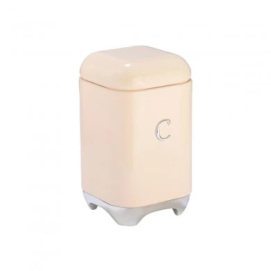 COFFEE CONTAINER EPOQUE METALLIC 11x18.8cm CREAM