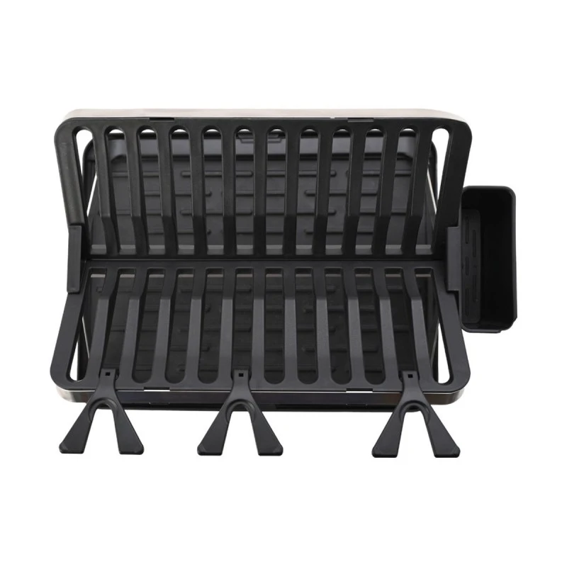 DISH RACK FOLDABLE STAINLESS STEEL 2 -TIER 48x35.4x27.2cm BLACK