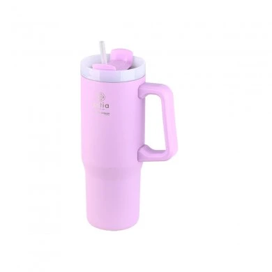 INSULATED STRAW TUMBLER XL SAVE THE AEGEAN 900ml LAVENDER PURPLE