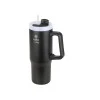 INSULATED STRAW TUMBLER XL SAVE THE AEGEAN 900ml MIDNIGHT BLACK