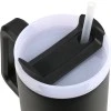 INSULATED STRAW TUMBLER XL SAVE THE AEGEAN 900ml MIDNIGHT BLACK