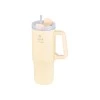 INSULATED STRAW TUMBLER XL SAVE THE AEGEAN 900ml LILY WHITE