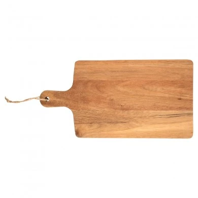 CUTTING BOARD ALLURE WITH HANDLE &amp; HANGING ROPE 40-50x25x2cm