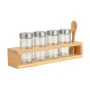 ESTIA ΔΟΧΕΙΑ ΜΠΑΧΑΡΙΚΩΝ BAMBOO ESSENTIALS ΓΥΑΛΙΝΑ ΣΕΤ 6 ΤΕΜ ΜΕ ΜΕΤΑΛΛΙΚΟ ΚΑΠΑΚΙ &amp; ΒΑΣΗ BAMBOO ΜΕ ΚΟΥ