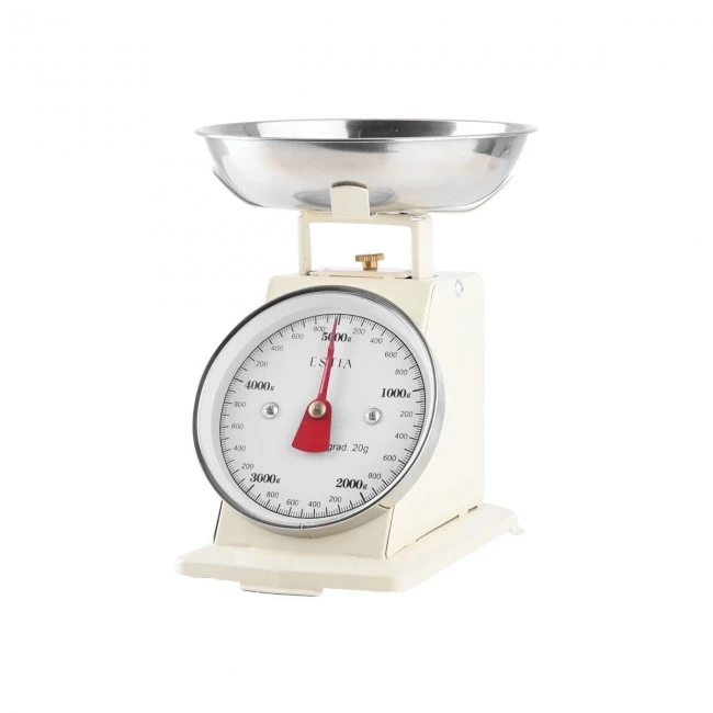 KITCHEN SCALE ALLURE MECHANICAL MAX WEIGHT 5kg 19x12x20.5cm IVORY